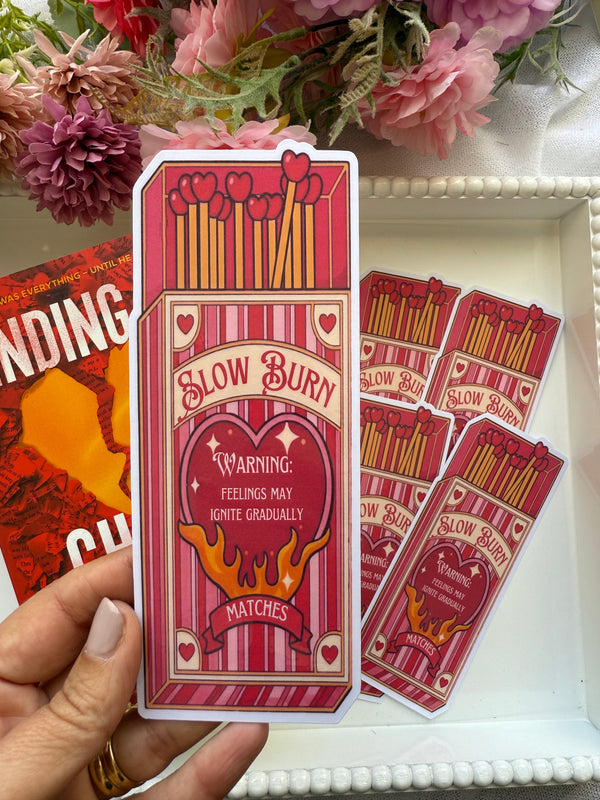 Die Cut Bookmark - Slow Burn Matches