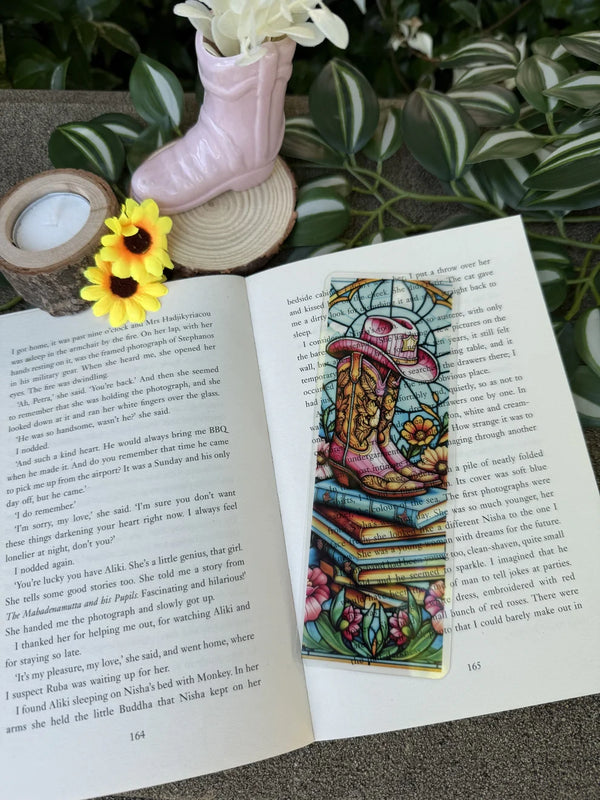Stained Glass Bookmark by Cowboy Boot